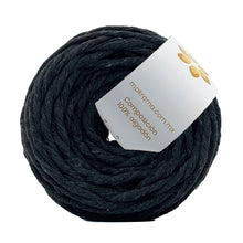 Cargar imagen en el visor de la galería, Hilaza Algodón Mini 4mm Makrama 150gr Gris Oscuro