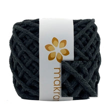 Cargar imagen en el visor de la galería, Hilaza Algodón Mini 4mm Makrama 150gr Gris Oscuro