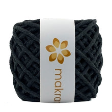 Cargar imagen en el visor de la galería, Hilaza Algodón Mini 4mm Makrama 150gr Gris Oscuro