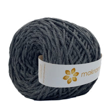 Cargar imagen en el visor de la galería, Hilaza Algodón 4mm Makrama 500gr Gris Oscuro