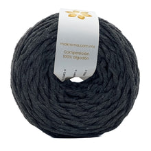 Cargar imagen en el visor de la galería, Hilaza Algodón 4mm Makrama 500gr Gris Oscuro