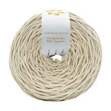 Cargar imagen en el visor de la galería, Hilaza Algodón 2mm Makrama 500gr Crudo