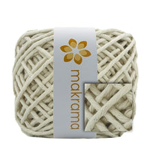 Cargar imagen en el visor de la galería, Hilaza Algodón 3mm Makrama 100m Crudo
