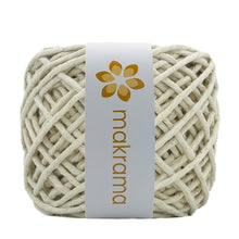 Cargar imagen en el visor de la galería, Hilaza Algodón 3mm Makrama 100m Crudo