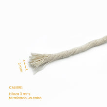 Cargar imagen en el visor de la galería, Hilaza Algodón 3mm Makrama 1kg Caqui