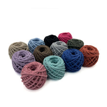 Cargar imagen en el visor de la galería, Mix Hilaza Algodón 3mm Makrama Colores Surtidos 12pz (G)