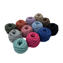 Cargar imagen en el visor de la galería, Mix Hilaza Algodón 3mm Makrama Colores Surtidos 12pz (G)