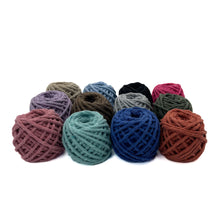 Cargar imagen en el visor de la galería, Mix Hilaza Algodón 3mm Makrama Colores Surtidos 12pz (G)