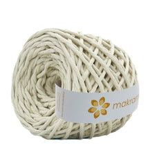 Cargar imagen en el visor de la galería, Hilaza Algodón 4mm Makrama 500gr Crudo