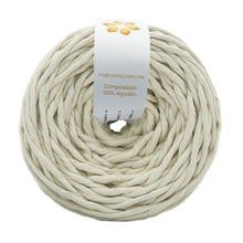 Cargar imagen en el visor de la galería, Hilaza Algodón 4mm Makrama 500gr Crudo