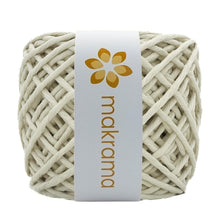 Cargar imagen en el visor de la galería, Hilaza Algodón 4mm Makrama 500gr Crudo