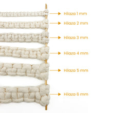 Cargar imagen en el visor de la galería, Hilaza Algodón Mini 4mm Makrama 150gr Blanco