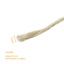 Cargar imagen en el visor de la galería, Hilaza Algodón 5mm Makrama 1kg Crudo