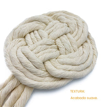 Cargar imagen en el visor de la galería, Hilaza Algodón 5mm Makrama 1kg Crudo