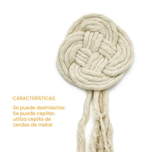 Cargar imagen en el visor de la galería, Hilaza Algodón 5mm Makrama 1kg Crudo