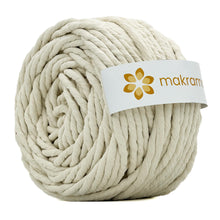 Cargar imagen en el visor de la galería, Hilaza Algodón 6mm Makrama 1kg Crudo