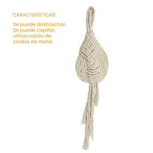 Cargar imagen en el visor de la galería, Hilaza Algodón 6mm Makrama 1kg Crudo