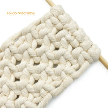 Cargar imagen en el visor de la galería, Hilaza Algodón 6mm Makrama 1kg Crudo