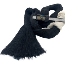Cargar imagen en el visor de la galería, Hilaza Tratada Algodón 25mm Makrama 1kg Negro