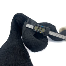 Cargar imagen en el visor de la galería, Hilaza Tratada Algodón 25mm Makrama Negro por Metro