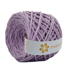 Cargar imagen en el visor de la galería, Hilaza Algodón 4mm Makrama 500gr Lila