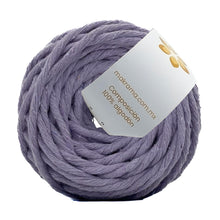 Cargar imagen en el visor de la galería, Hilaza Algodón Mini 3mm Makrama 150gr Lila Pastel