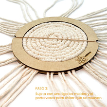 Cargar imagen en el visor de la galería, Molde para Porta Vasos Makrama