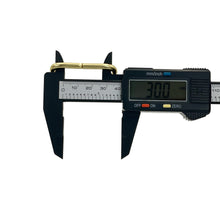 Cargar imagen en el visor de la galería, Medio Aro de Metal Makrama 4.5x3cm Dorado 5pz