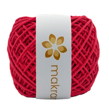 Cargar imagen en el visor de la galería, Cuerda Algodón Mini 2mm Makrama 150gr Rojo Escarlata