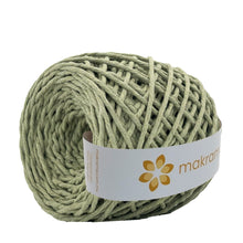 Cargar imagen en el visor de la galería, Hilaza Algodón 3mm Makrama 100m Verde Laurel