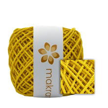 Cargar imagen en el visor de la galería, Cuerda Algodón Mini 2mm Makrama 150gr Amarillo