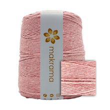 Cargar imagen en el visor de la galería, Hilaza Algodón 3mm Makrama 1kg Rosa Crema