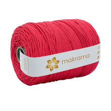 Cargar imagen en el visor de la galería, Cuerda Algodón 2mm Makrama 1kg Rojo Escarlata