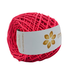 Cargar imagen en el visor de la galería, Cuerda Algodón Mini 2mm Makrama 150gr Rojo Escarlata