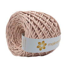 Cargar imagen en el visor de la galería, Hilaza Algodón 3mm Makrama 100m Rosa Piñon