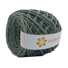 Cargar imagen en el visor de la galería, Hilaza Algodón 3mm Makrama 100m Verde Bosque