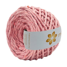 Cargar imagen en el visor de la galería, Hilaza Algodón Mini 3mm Makrama 150gr Rosa Crema