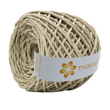 Cargar imagen en el visor de la galería, Hilaza Algodón 3mm Makrama 100m Café Latte
