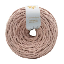 Cargar imagen en el visor de la galería, Hilaza Algodón 3mm Makrama 100m Rosa Piñon