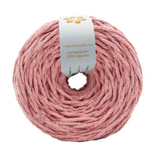 Cargar imagen en el visor de la galería, Hilaza Algodón 3mm Makrama 100m Rosa Crema