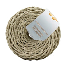 Cargar imagen en el visor de la galería, Cuerda Algodón Mini 2mm Makrama 150gr Café Latte