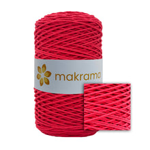 Cargar imagen en el visor de la galería, Cuerda Algodón 2mm Makrama 500gr Rojo Escarlata