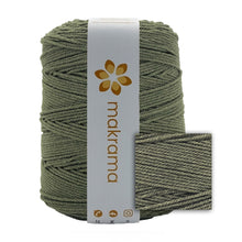 Cargar imagen en el visor de la galería, Cuerda Algodón 2mm Makrama 1kg Verde Oliva