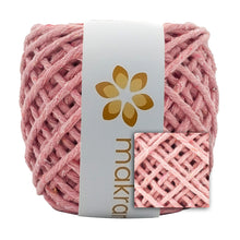 Cargar imagen en el visor de la galería, Hilaza Algodón Mini 3mm Makrama 150gr Rosa Crema