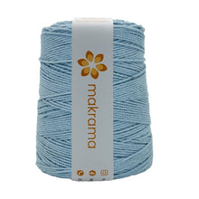 Cargar imagen en el visor de la galería, Cuerda Algodón 2mm Makrama 1kg Azul Pastel