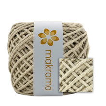 Cargar imagen en el visor de la galería, Hilaza Algodón 3mm Makrama 100m Café Latte