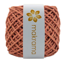 Cargar imagen en el visor de la galería, Hilaza Algodón 3mm Makrama 100m Ladrillo