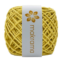 Cargar imagen en el visor de la galería, Hilaza Algodón 3mm Makrama 100m Amarillo Mantequilla