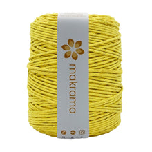 Cargar imagen en el visor de la galería, Hilaza Algodón 3mm Makrama 1kg Amarillo Canario