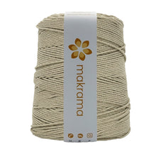 Cargar imagen en el visor de la galería, Cuerda Algodón 2mm Makrama 1kg Café Latte